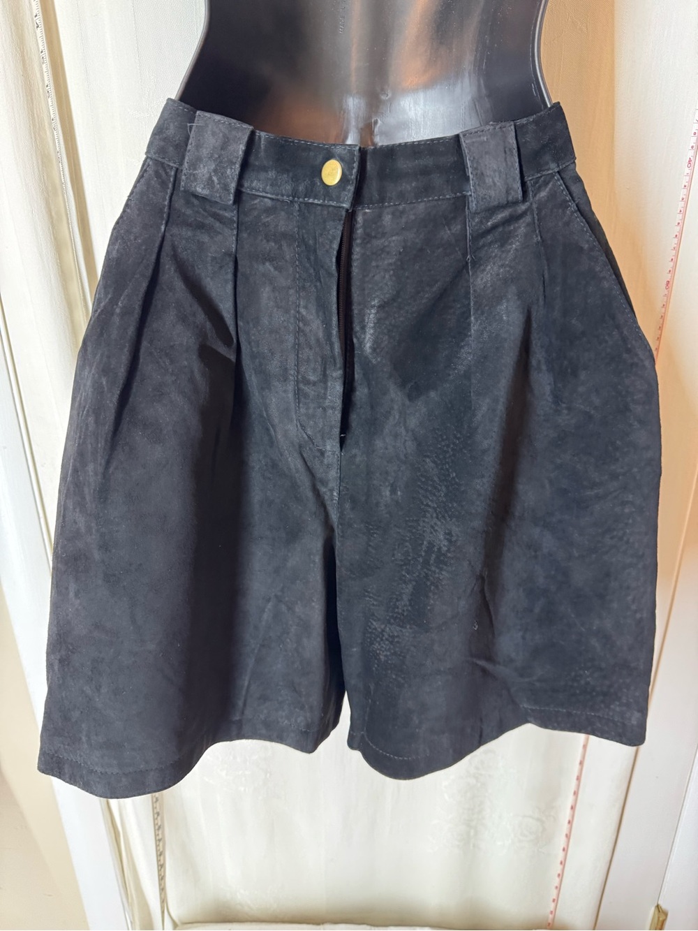 Vintage Forenza Black Suede Shorts